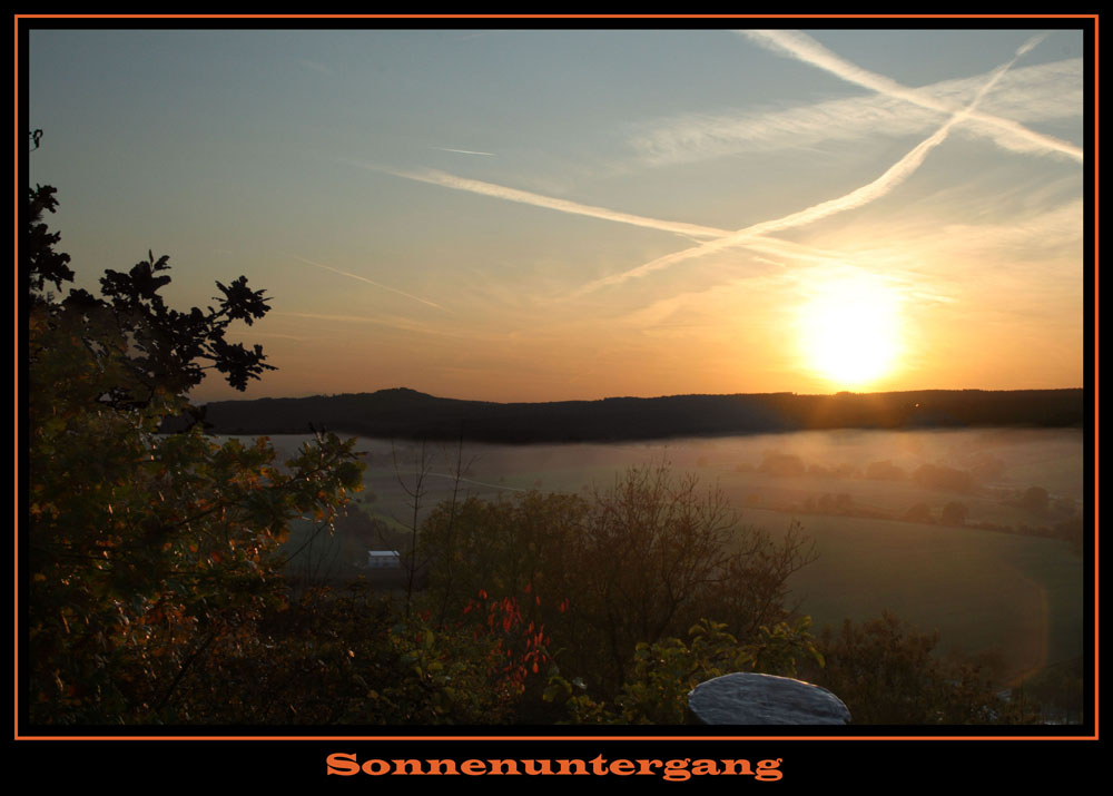 Sonnenuntergang in Hardegsen