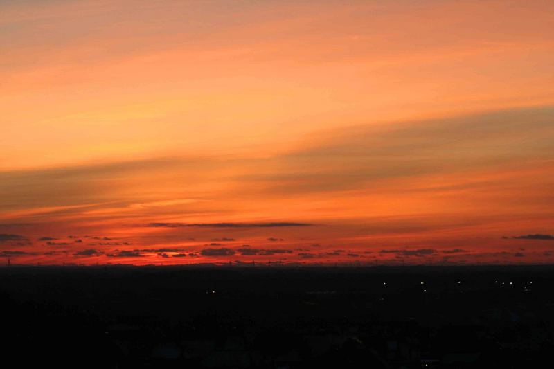 Sonnenuntergang in Harrislee