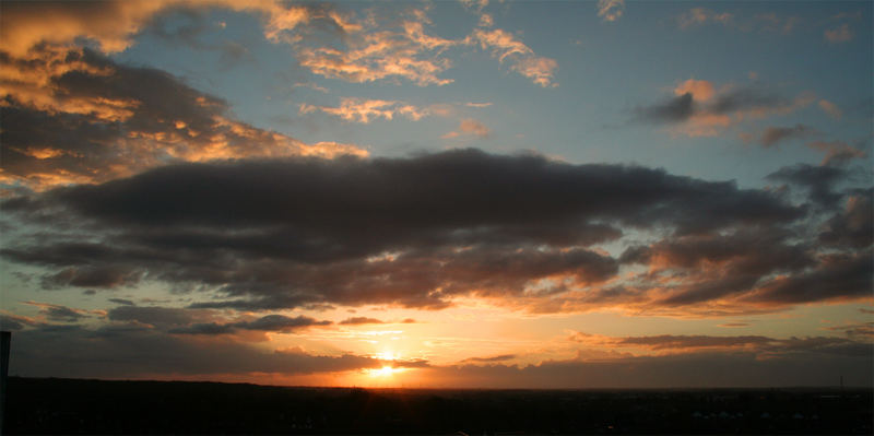 Sonnenuntergang in Harrislee