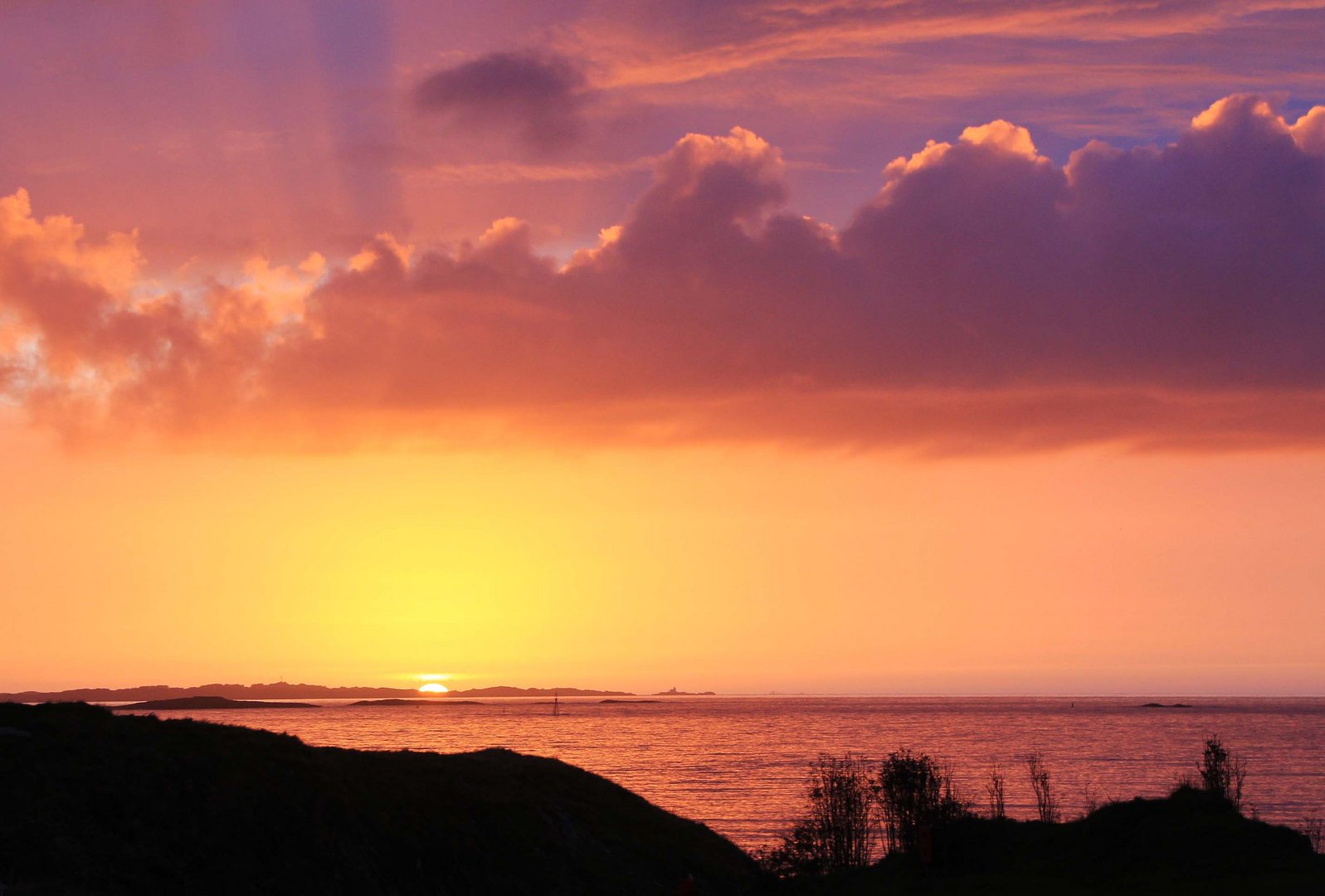 Sonnenuntergang in Haugesund / Norwegen