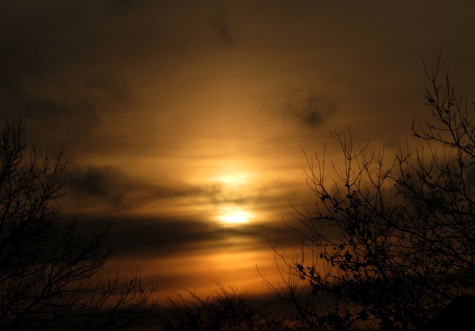 Sonnenuntergang in Hechthausen ...