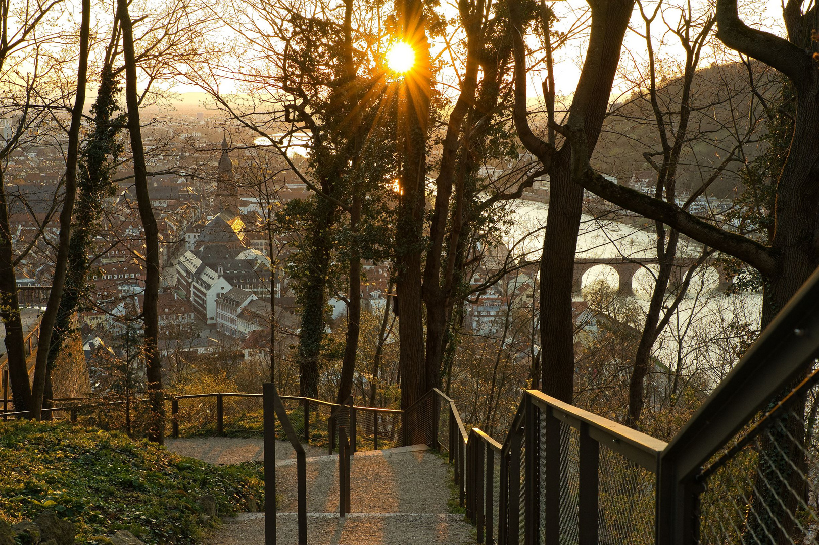 Sonnenuntergang in Heidelberg