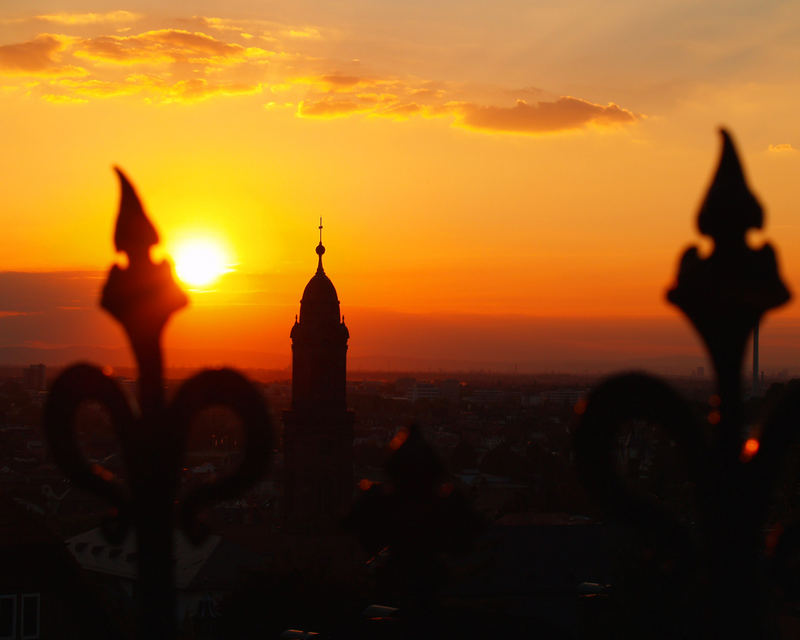 Sonnenuntergang in Heidelberg