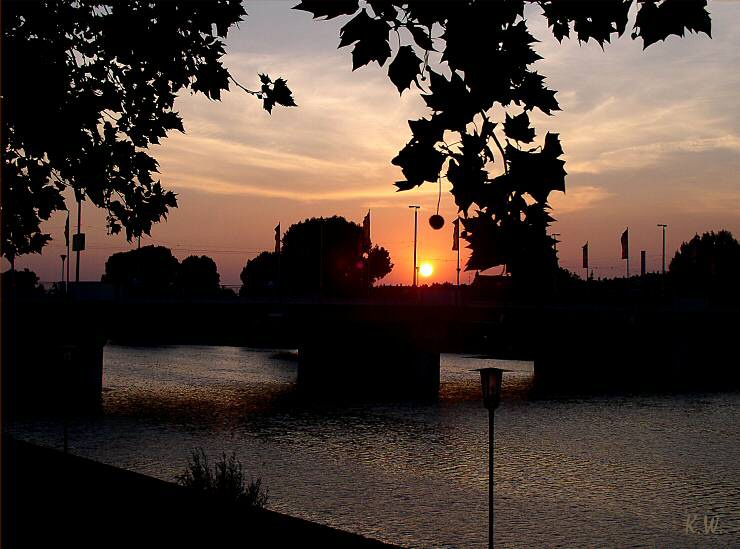 Sonnenuntergang in Heidelberg