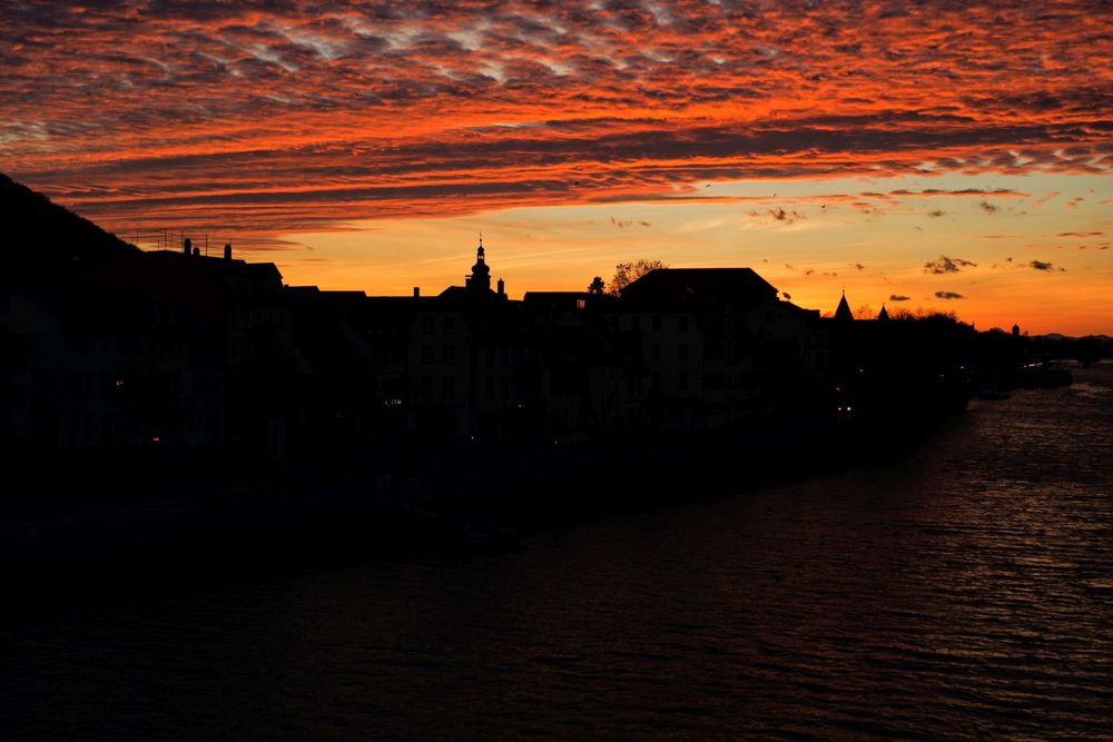 Sonnenuntergang in Heidelberg