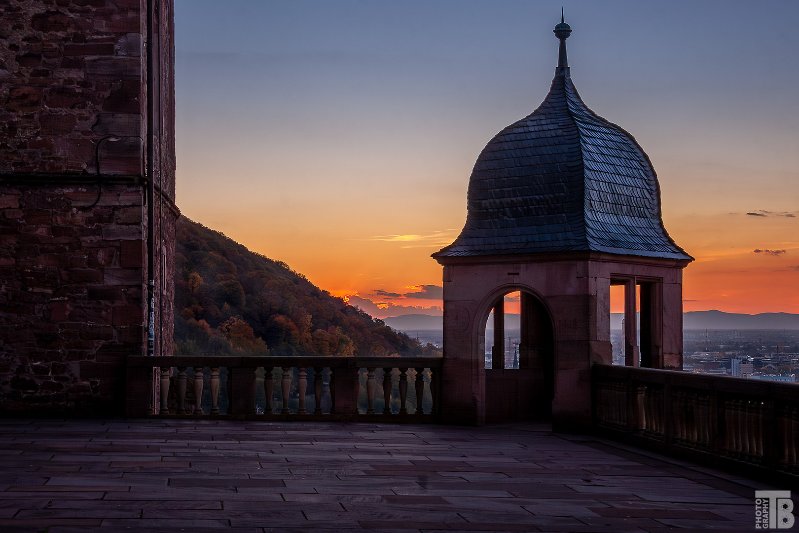 Sonnenuntergang in Heidelberg