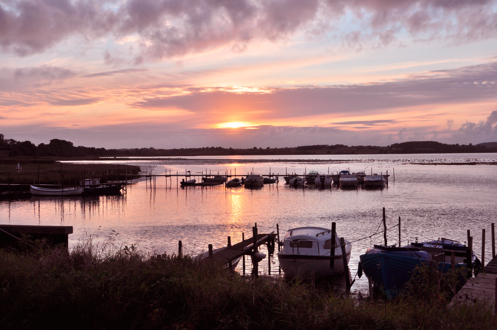 Sonnenuntergang in Hejlsminde  