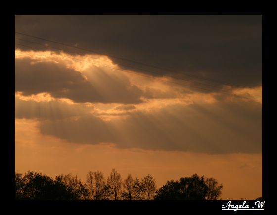 Sonnenuntergang in Hengersberg