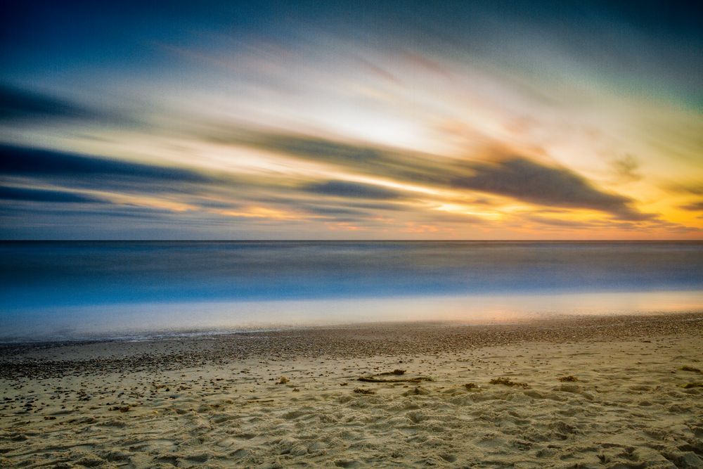 Sonnenuntergang in Henne Strand 