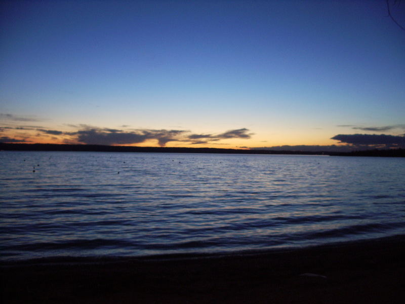 Sonnenuntergang in Herrsching am Ammersee