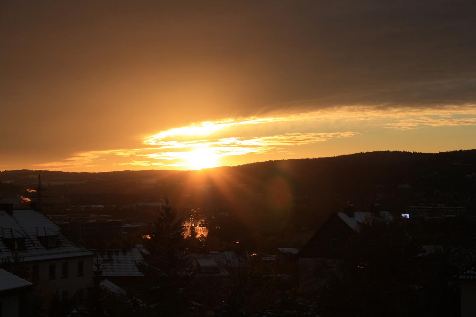 Sonnenuntergang in Hessen