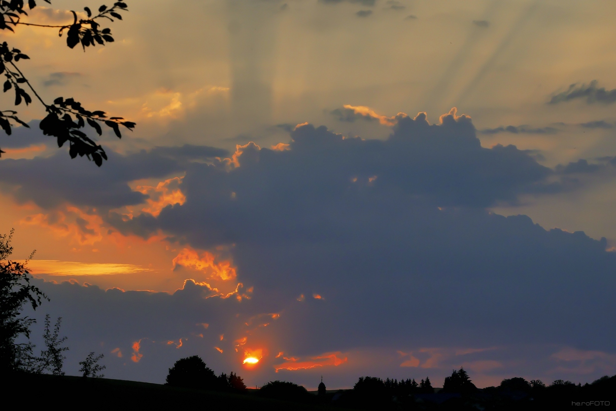 Sonnenuntergang in Hessen