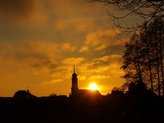 Sonnenuntergang in Heusenstamm