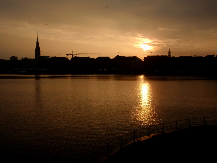 Sonnenuntergang in HH