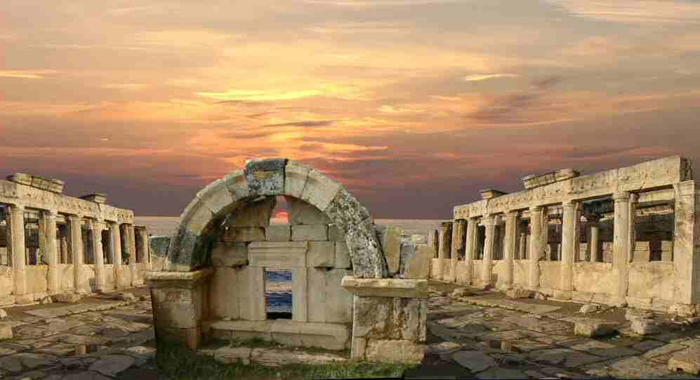 Sonnenuntergang in Hierapolis