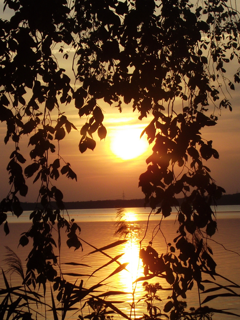 Sonnenuntergang in Himmelpfort in der Uckermark