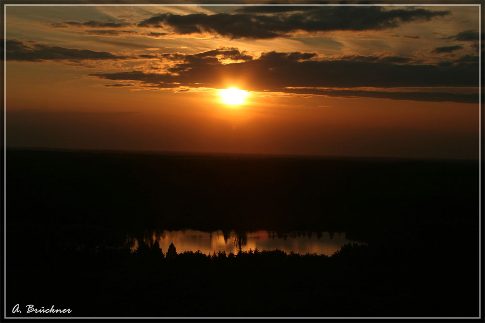 Sonnenuntergang in Hinsbeck