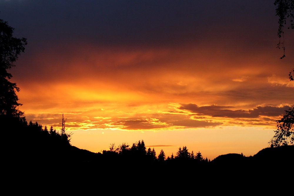 Sonnenuntergang in Hinterzarten