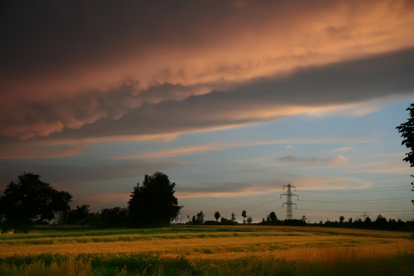 Sonnenuntergang in Hirschlanden