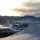 Sonnenuntergang in Hittisau