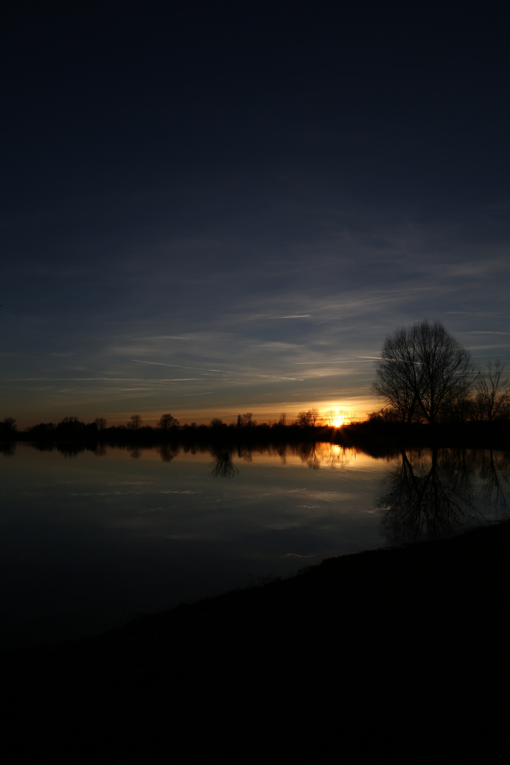 Sonnenuntergang in Hochformat...