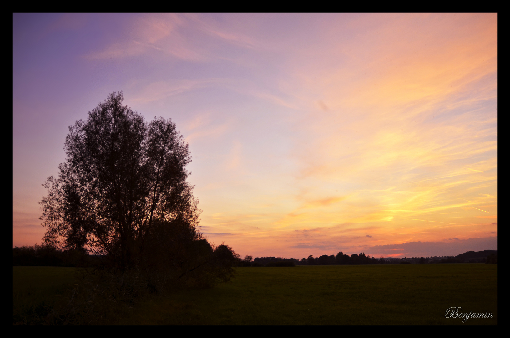 Sonnenuntergang in Höchstadt an der Aisch