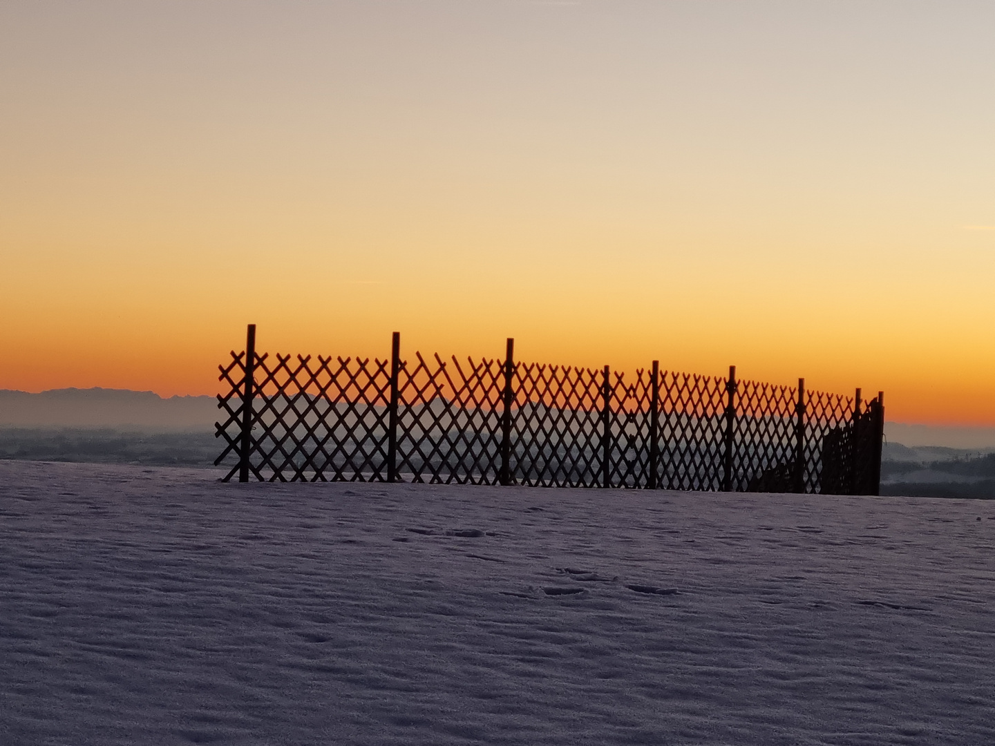 Sonnenuntergang in Hörleinsödt.