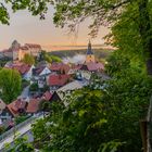 Sonnenuntergang in Hohnstein nach einem verregneten Tag