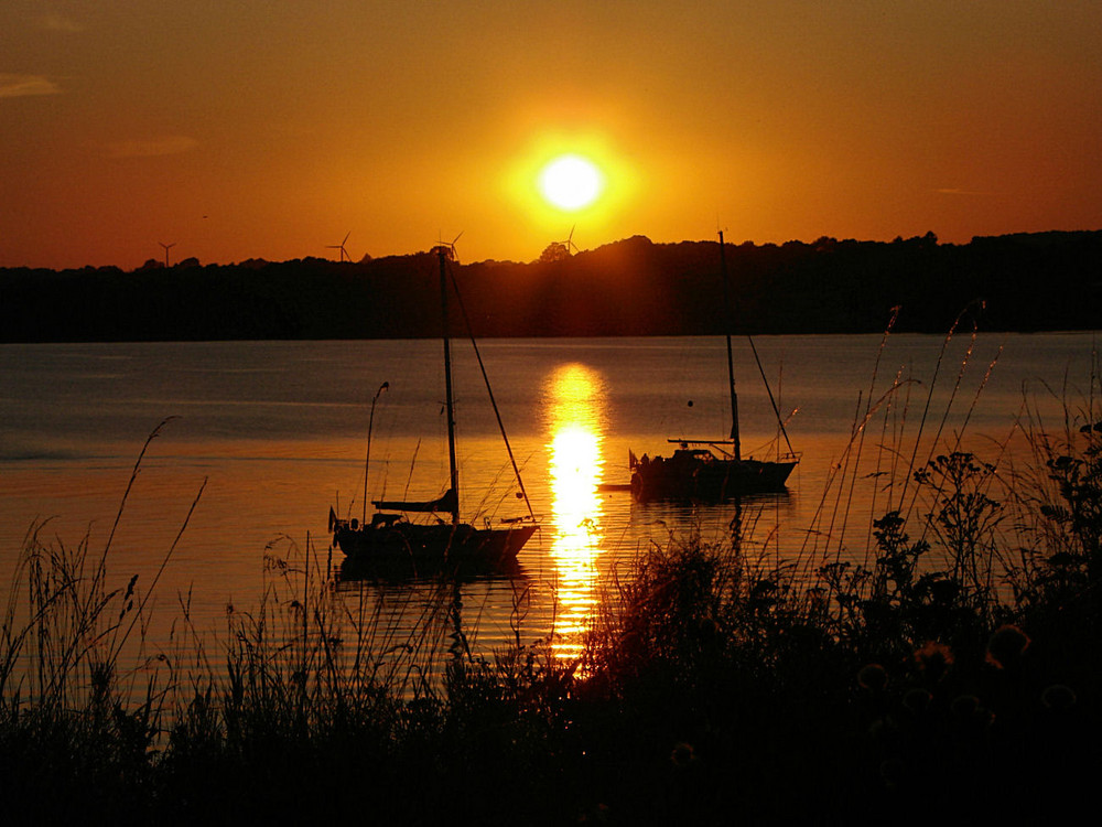 Sonnenuntergang in Holnis