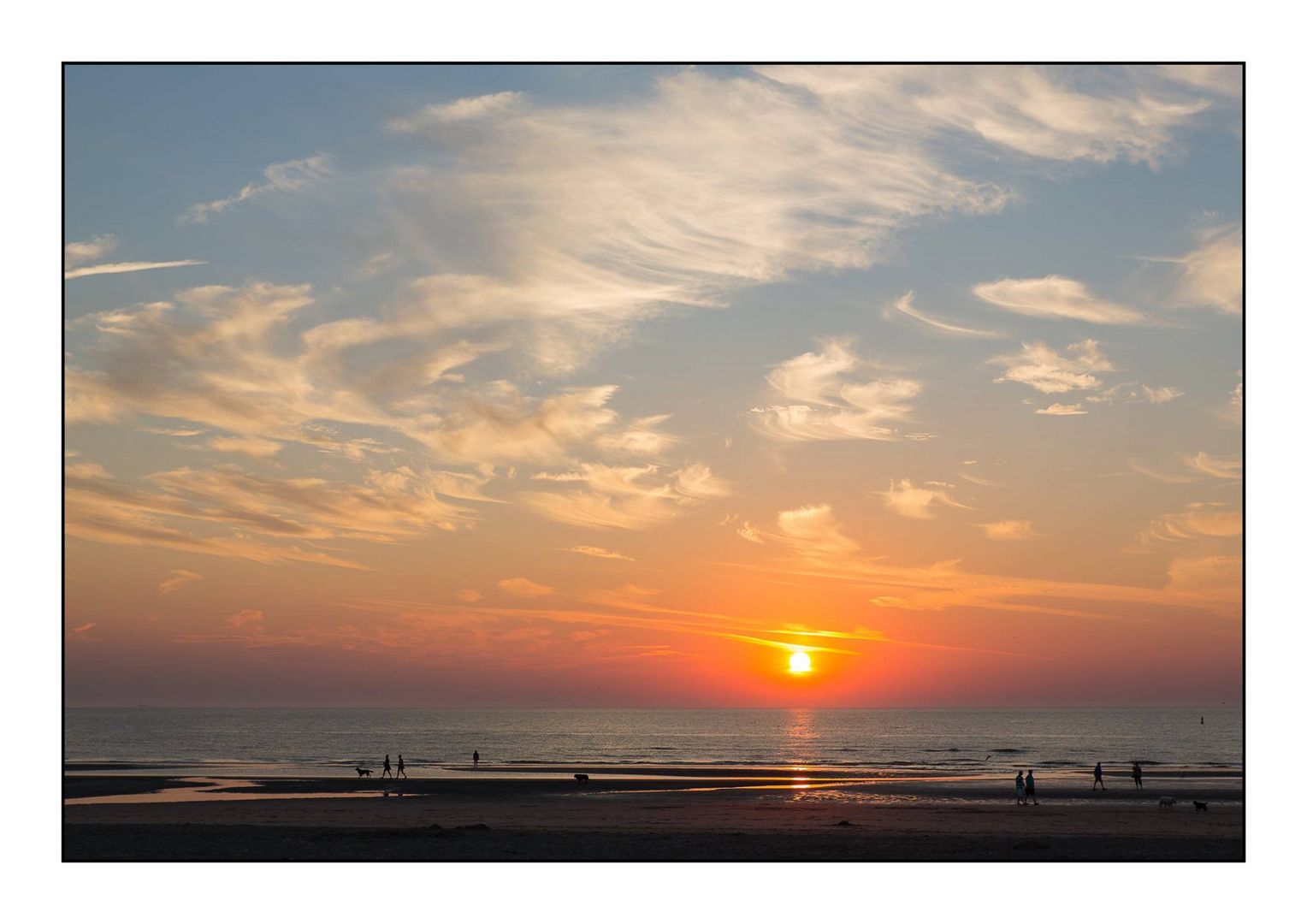 Sonnenuntergang in Hook van Holland