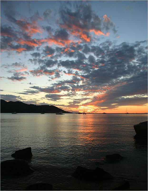 Sonnenuntergang in Horseshoe Bay...