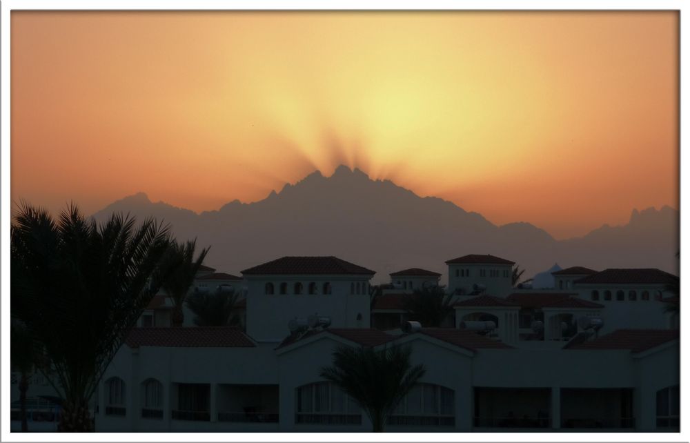 Sonnenuntergang in Hurghada im November 2016