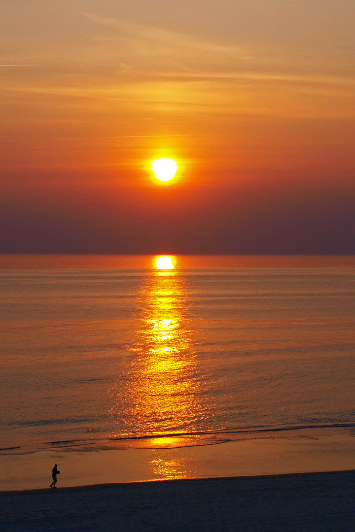 Sonnenuntergang in Hvide Sande