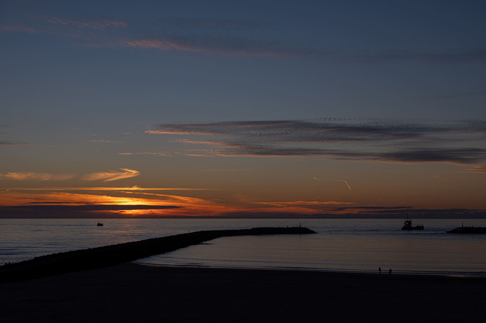 Sonnenuntergang in Hvide Sande