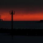 Sonnenuntergang in Ijmuiden Hafen