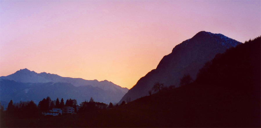 Sonnenuntergang in Innsbruck