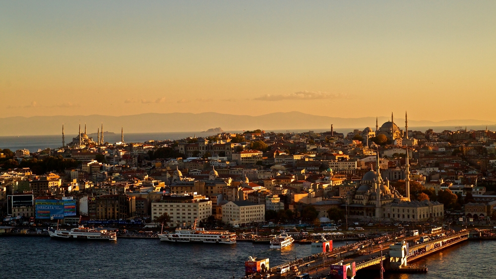 sonnenuntergang in istanbul