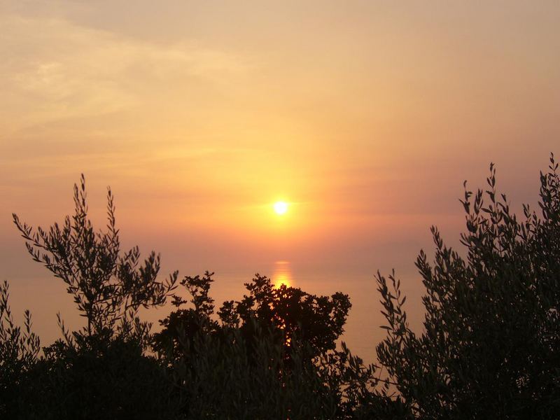 Sonnenuntergang in Italien