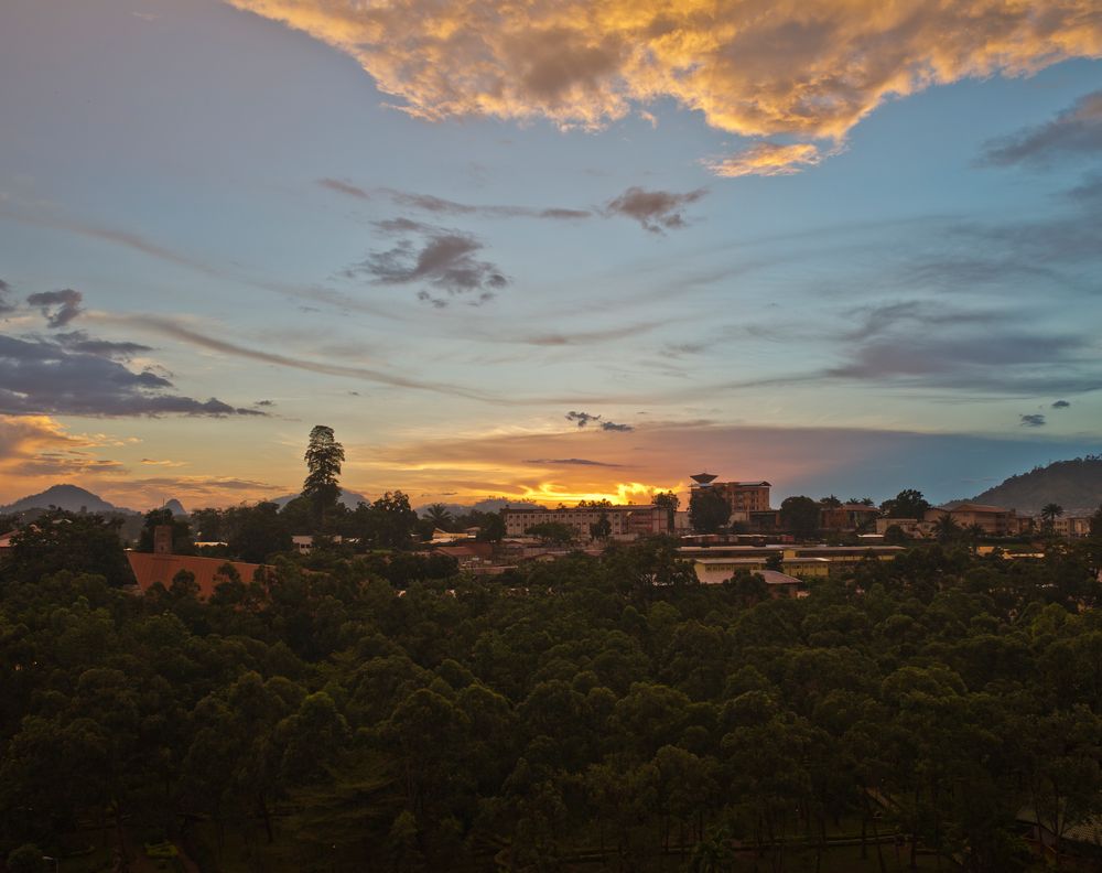 Sonnenuntergang in Jaunde