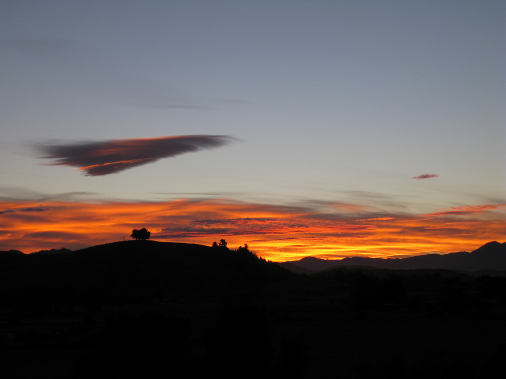 Sonnenuntergang in Kaikoura