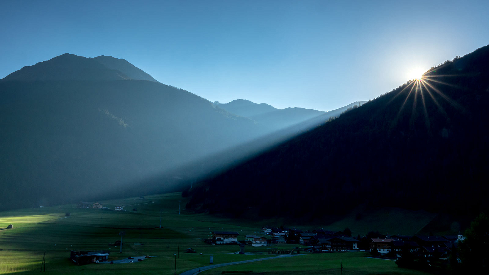 Sonnenuntergang in Kals