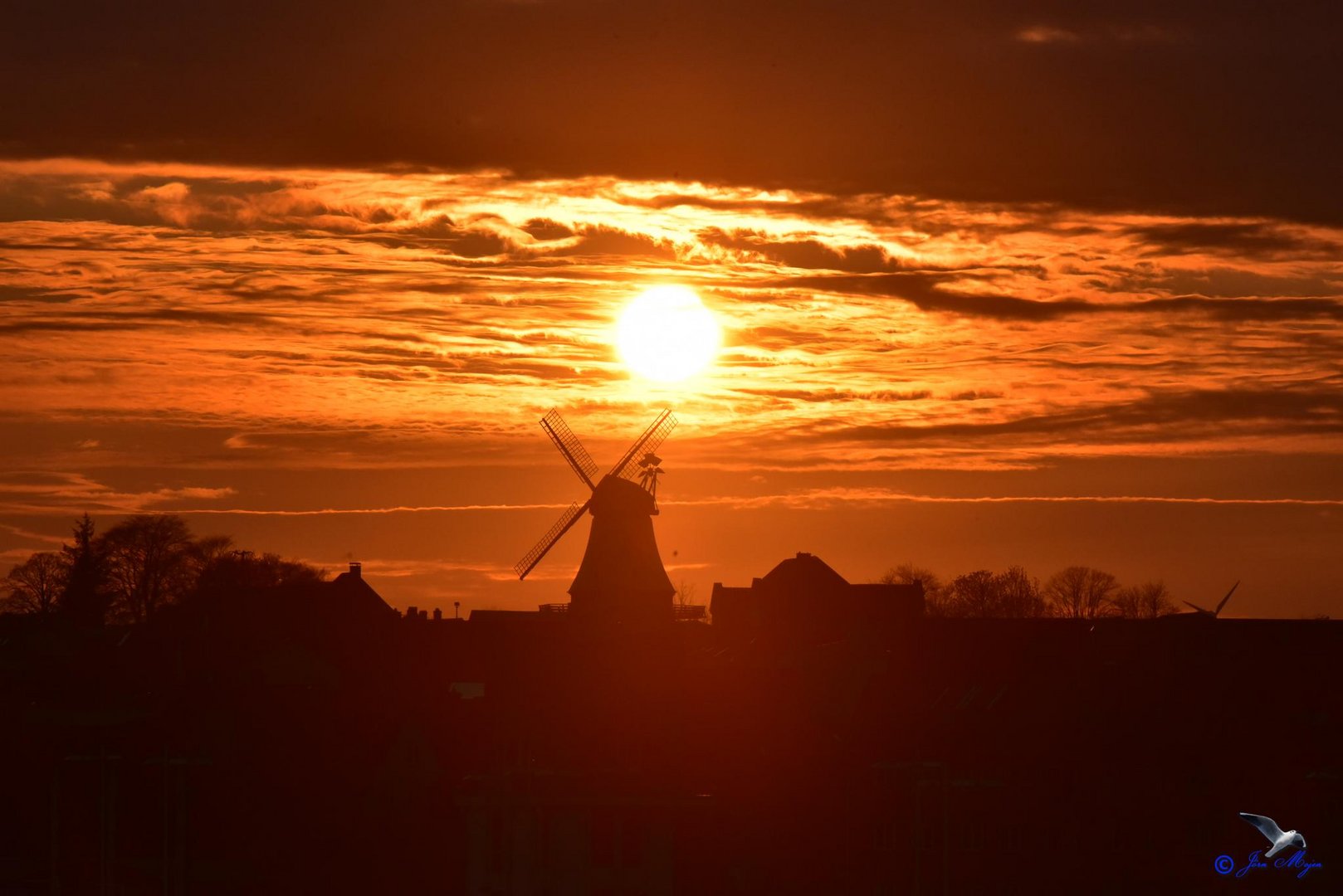 Sonnenuntergang in Kappeln...