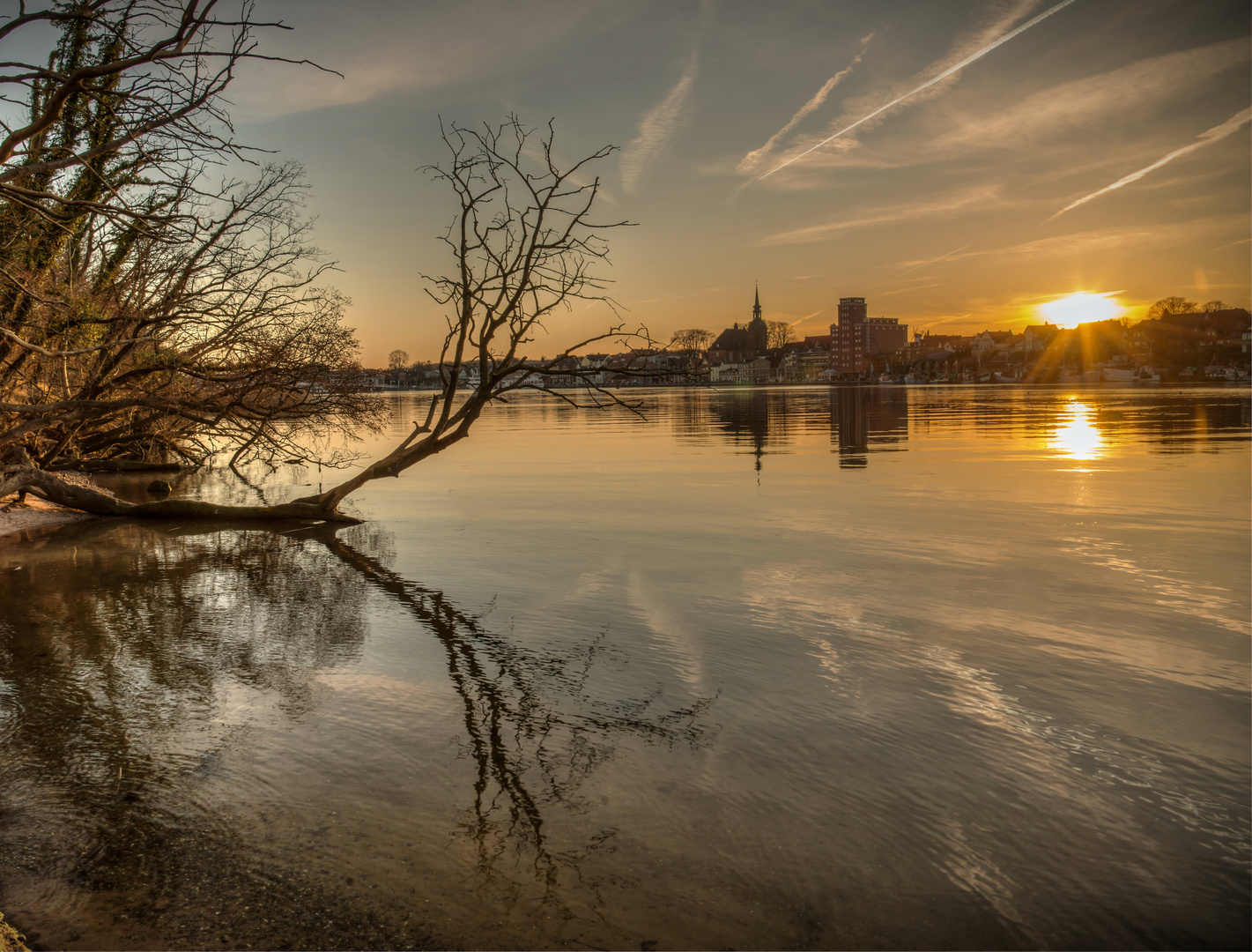 Sonnenuntergang in Kappeln/Schlei