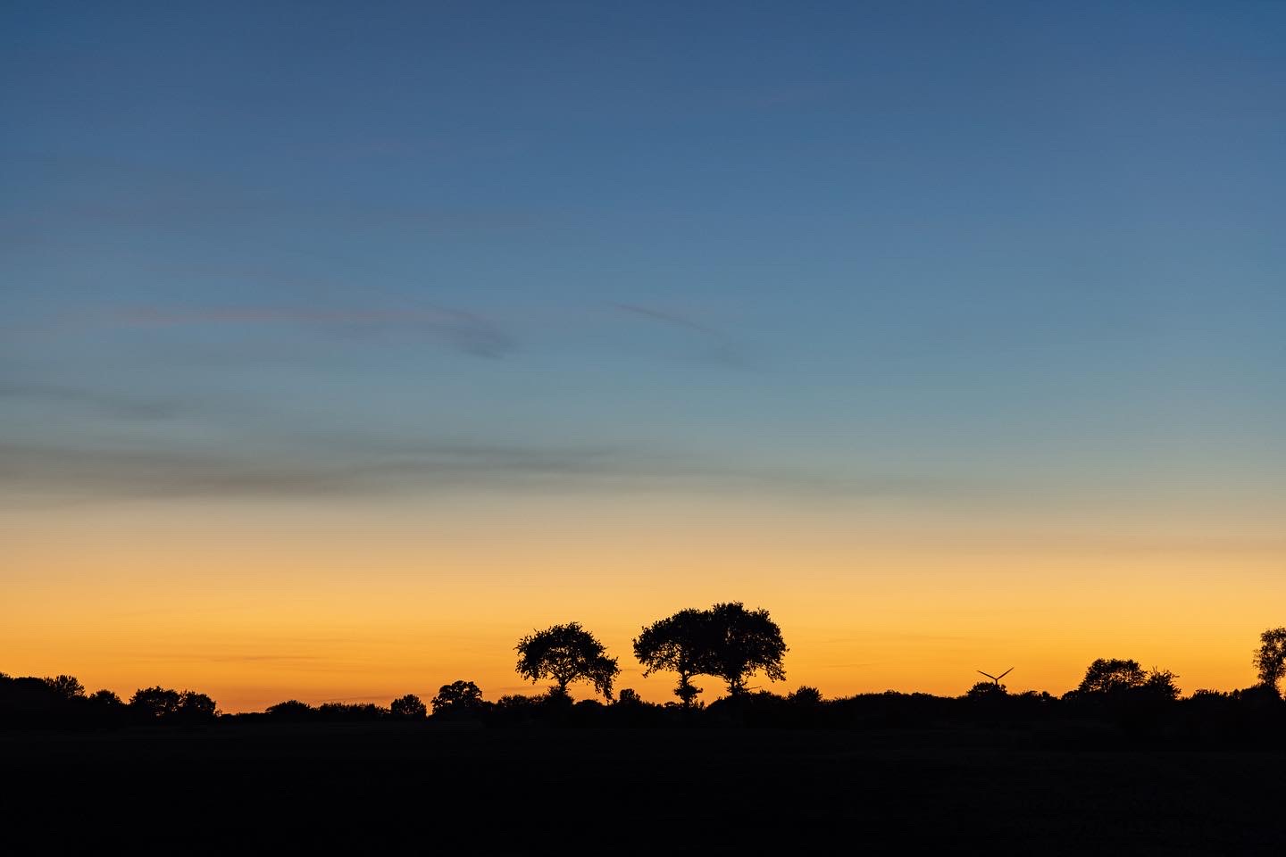 Sonnenuntergang in Karschau an der Schlei 