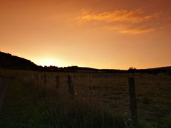 Sonnenuntergang in Katzenfurt Hessen