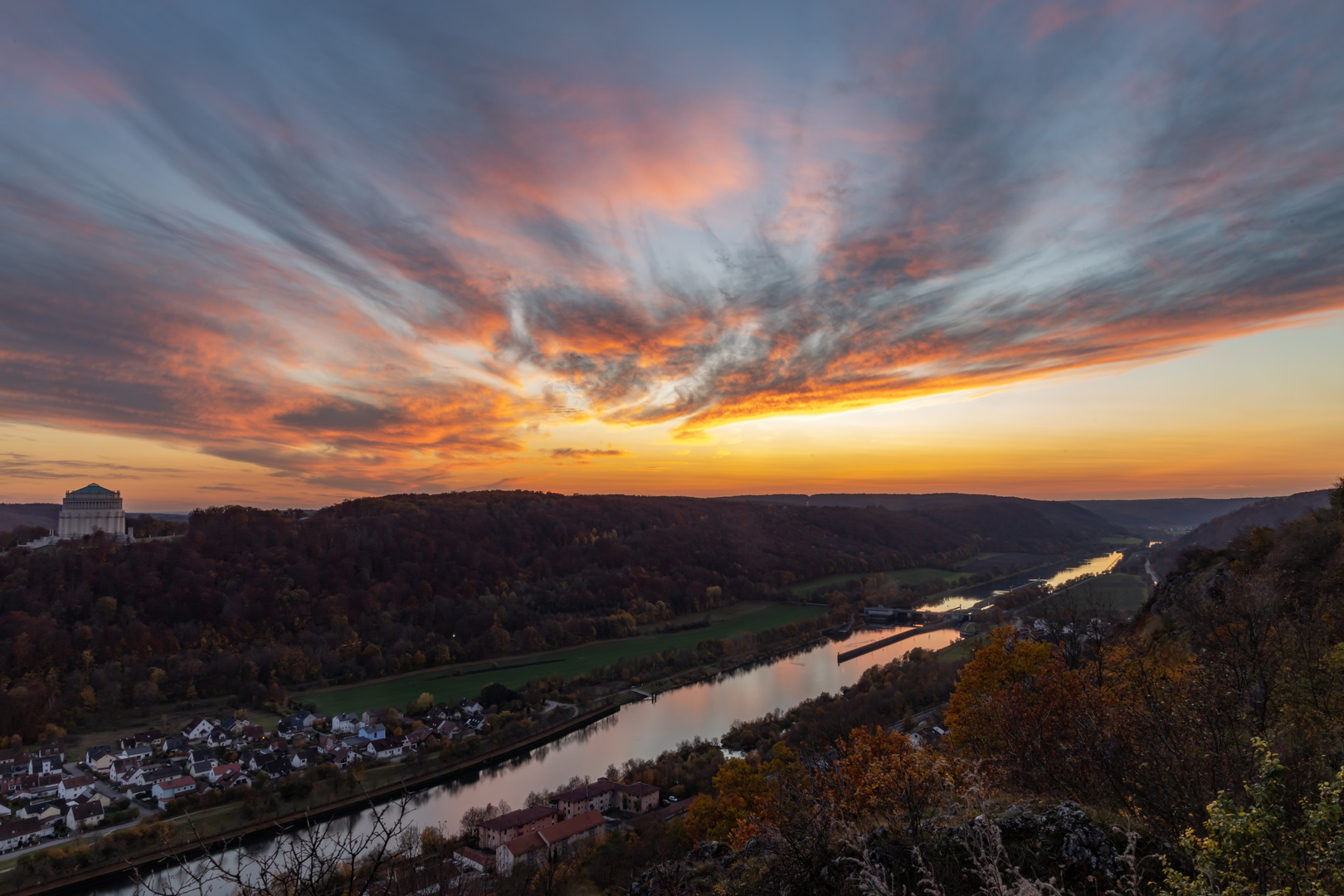 Sonnenuntergang in Kelheim