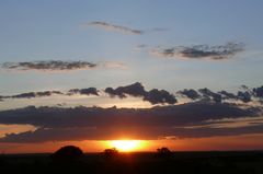 Sonnenuntergang in Kenia