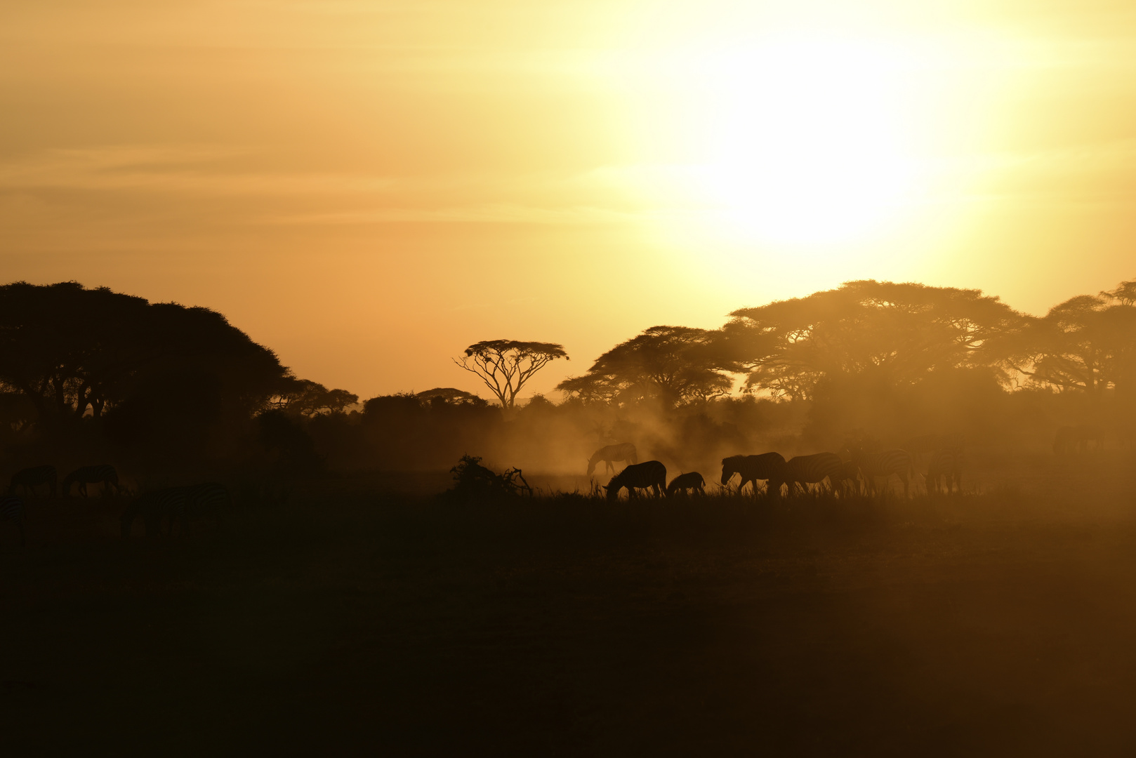 Sonnenuntergang in Kenia