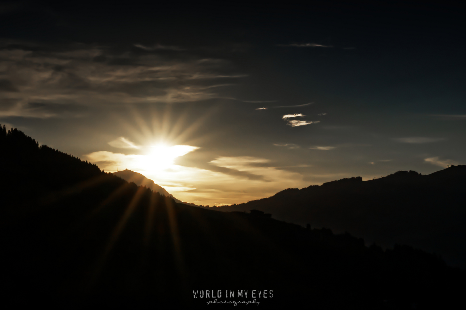 Sonnenuntergang in Kirchberg, Tirol (1)