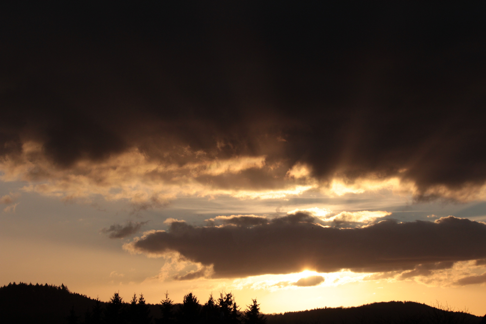 Sonnenuntergang in Kirkel (Saarland) 4